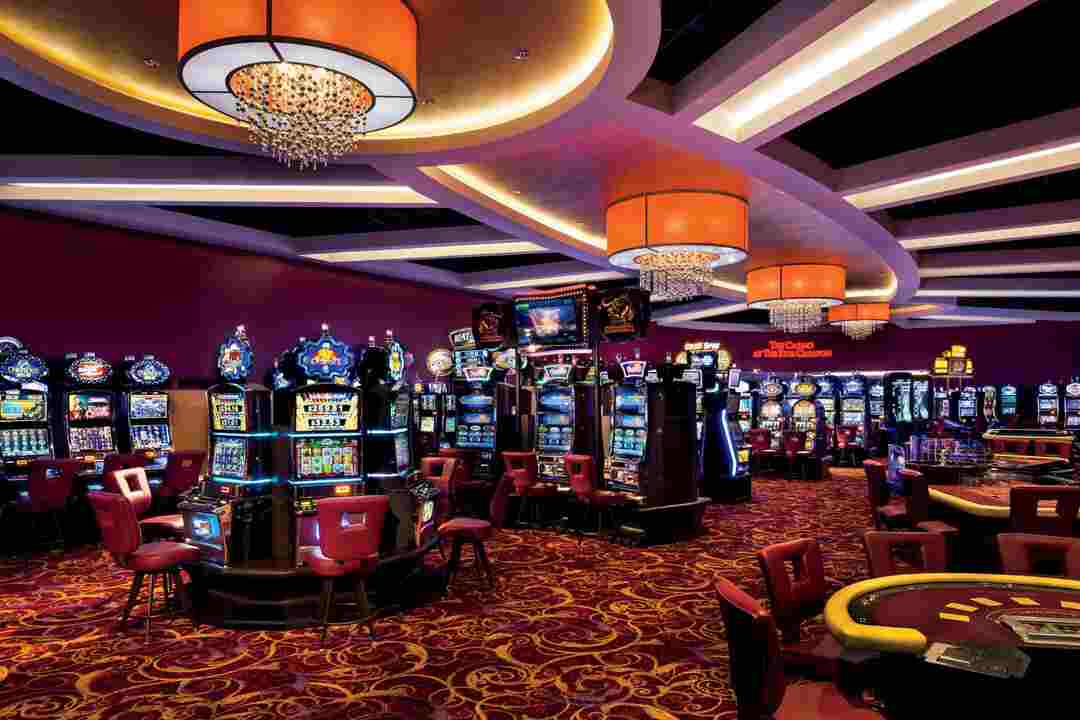 Một góc máy đánh bạc tại WH Casino