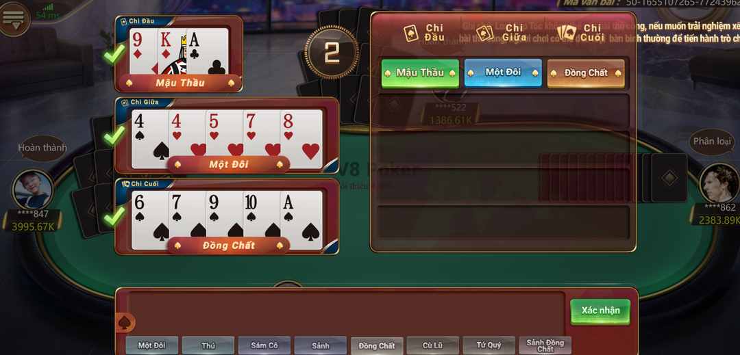 V8 Poker đem đến cho người chơi tựa game Mậu binh cực kỳ hấp dẫn